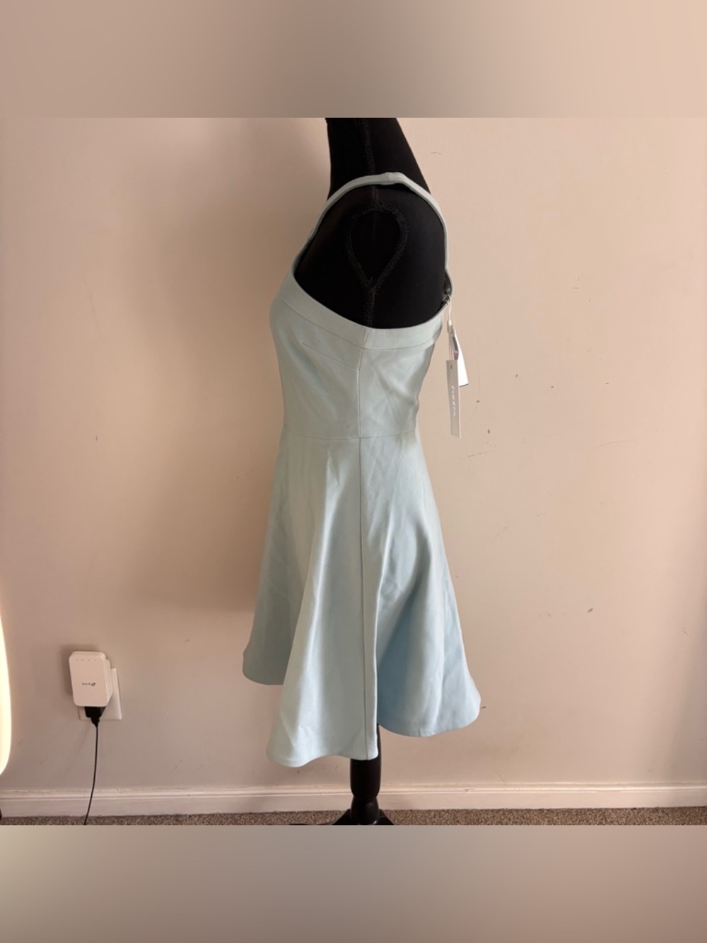 LIKELY Ashland Dress Size 6 NWT Blue Cross Back Fit & Flare Mini - Picture 5 of 8